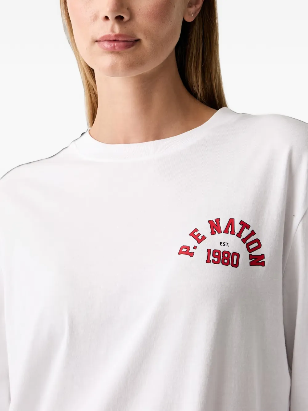 P.E Nation T-shirt met logoprint Wit