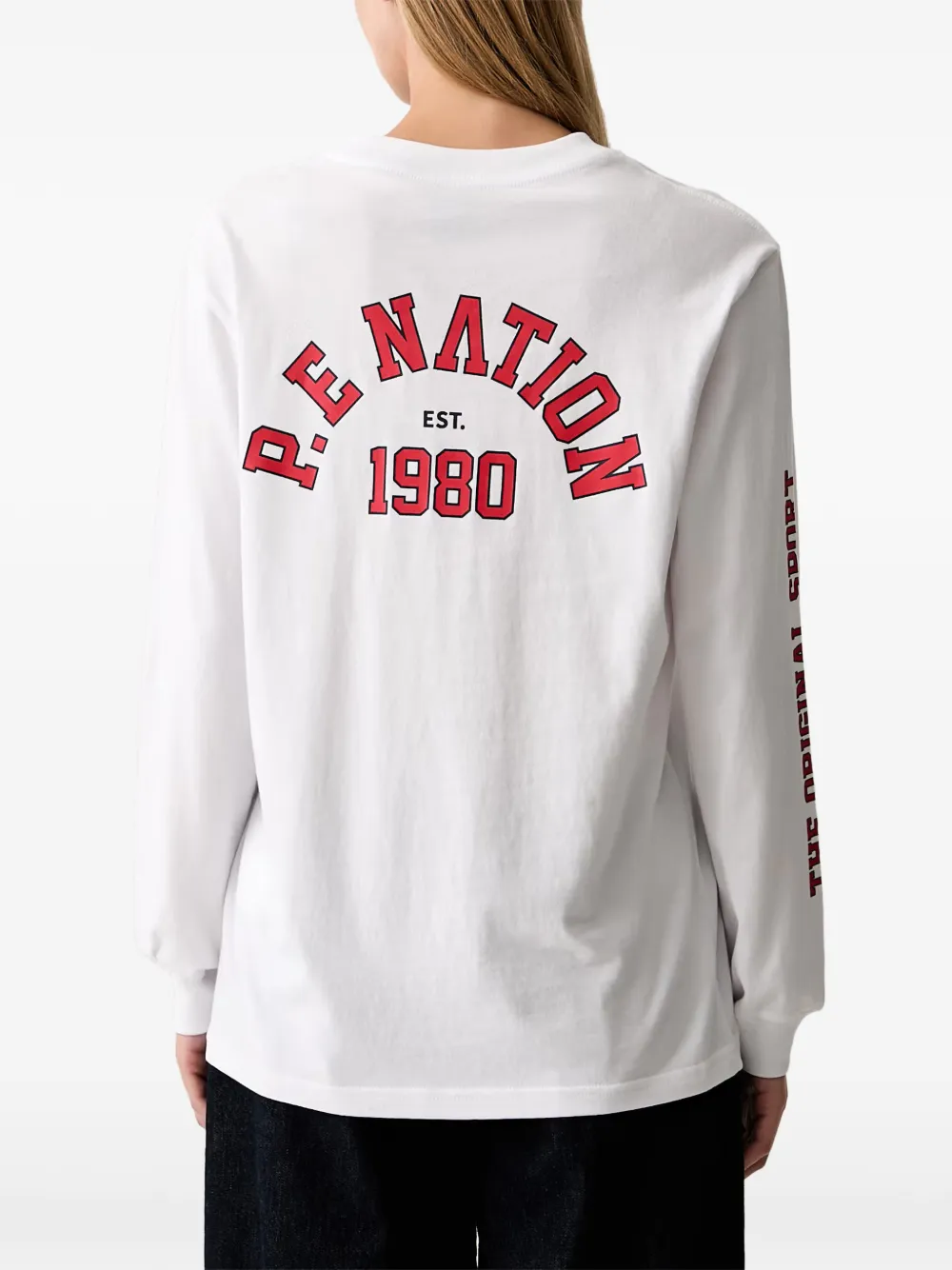 P.E Nation T-shirt met logoprint Wit
