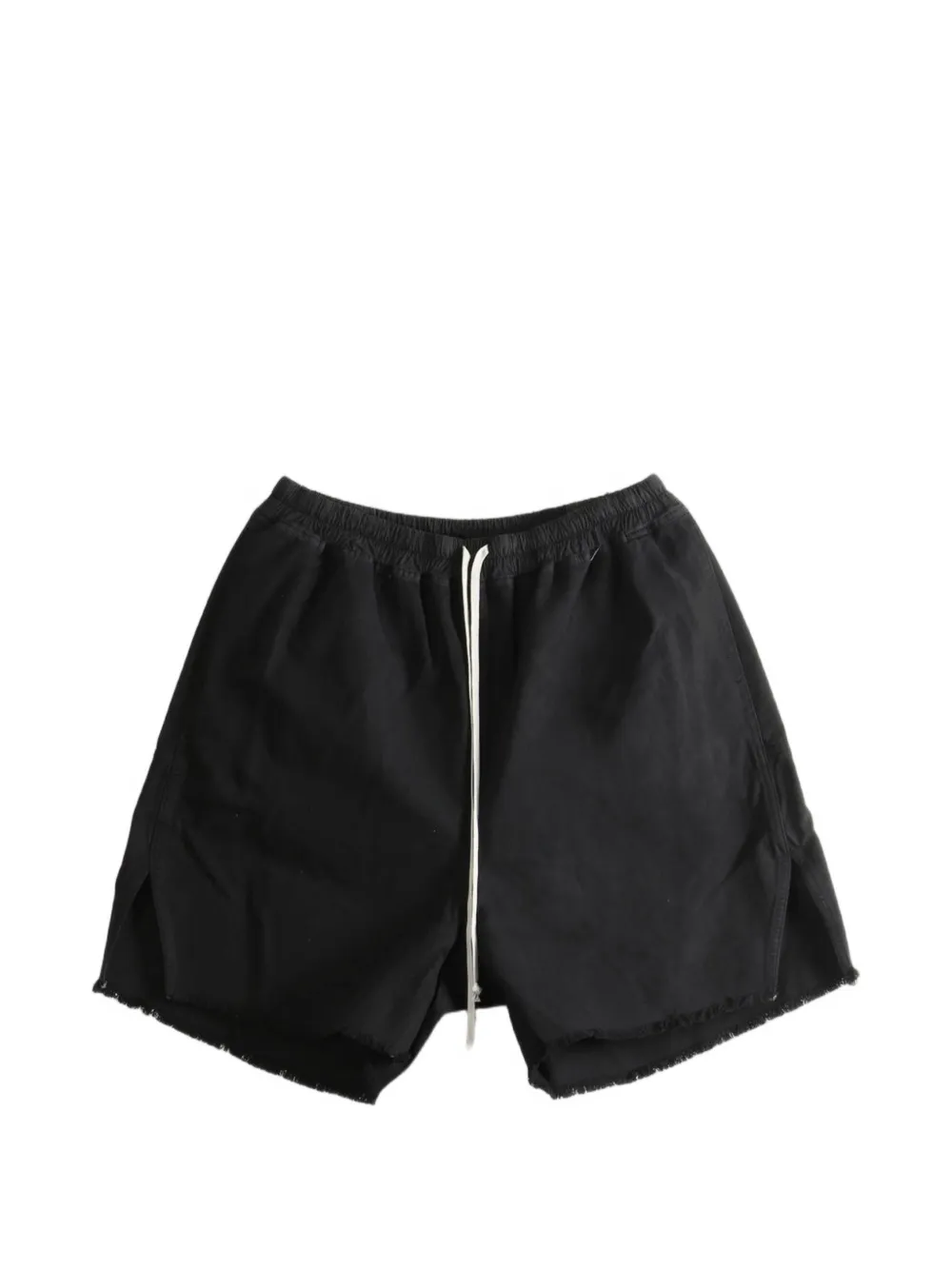 Rick Owens DRKSHDW raw-edge zip-detail shorts - Nero