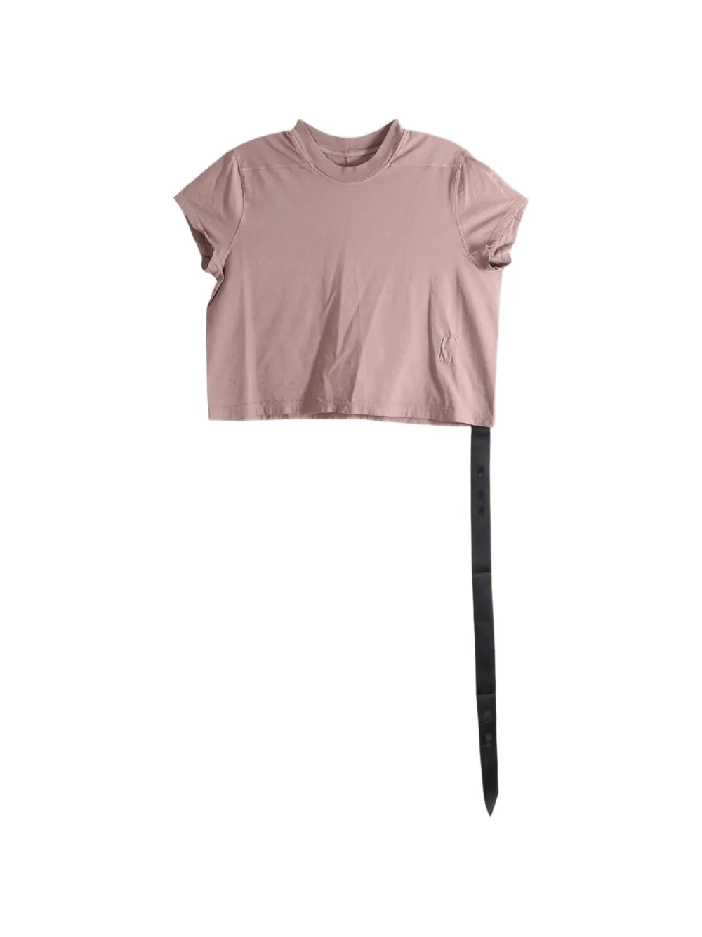Rick Owens DRKSHDW hanging-strap cropped T-shirt - Marrone