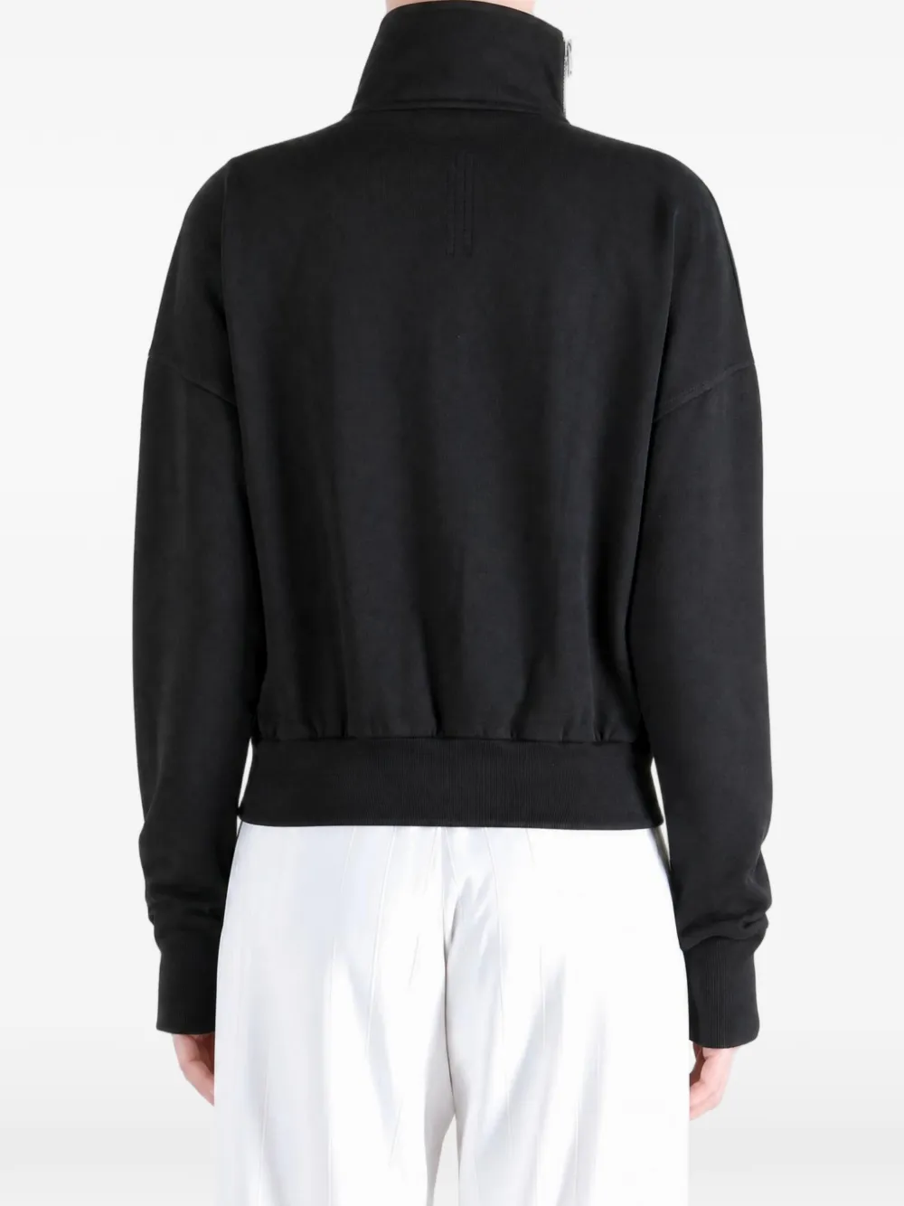 Rick Owens DRKSHDW Mountain Sweat asymmetric zip-up sweatshirt Zwart