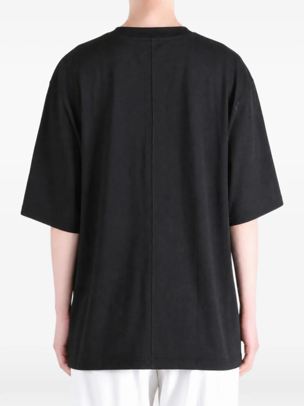 Rick Owens DRKSHDW strap-detail panelled T-shirt Zwart
