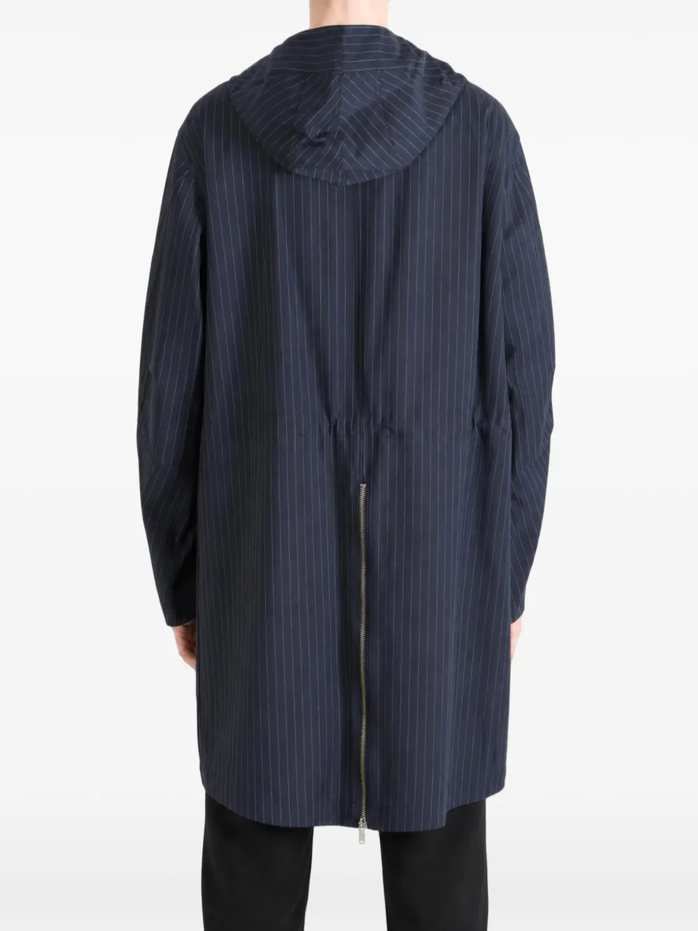 Undercover Jas met krijtstreep en capuchon Blauw