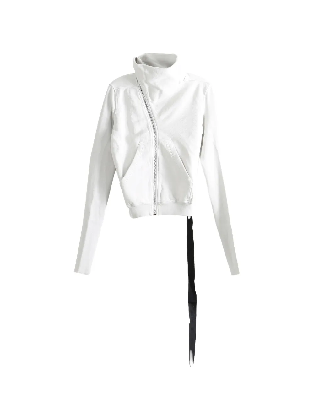 Rick Owens DRKSHDW asymmetric-zip sweatshirt - Toni neutri