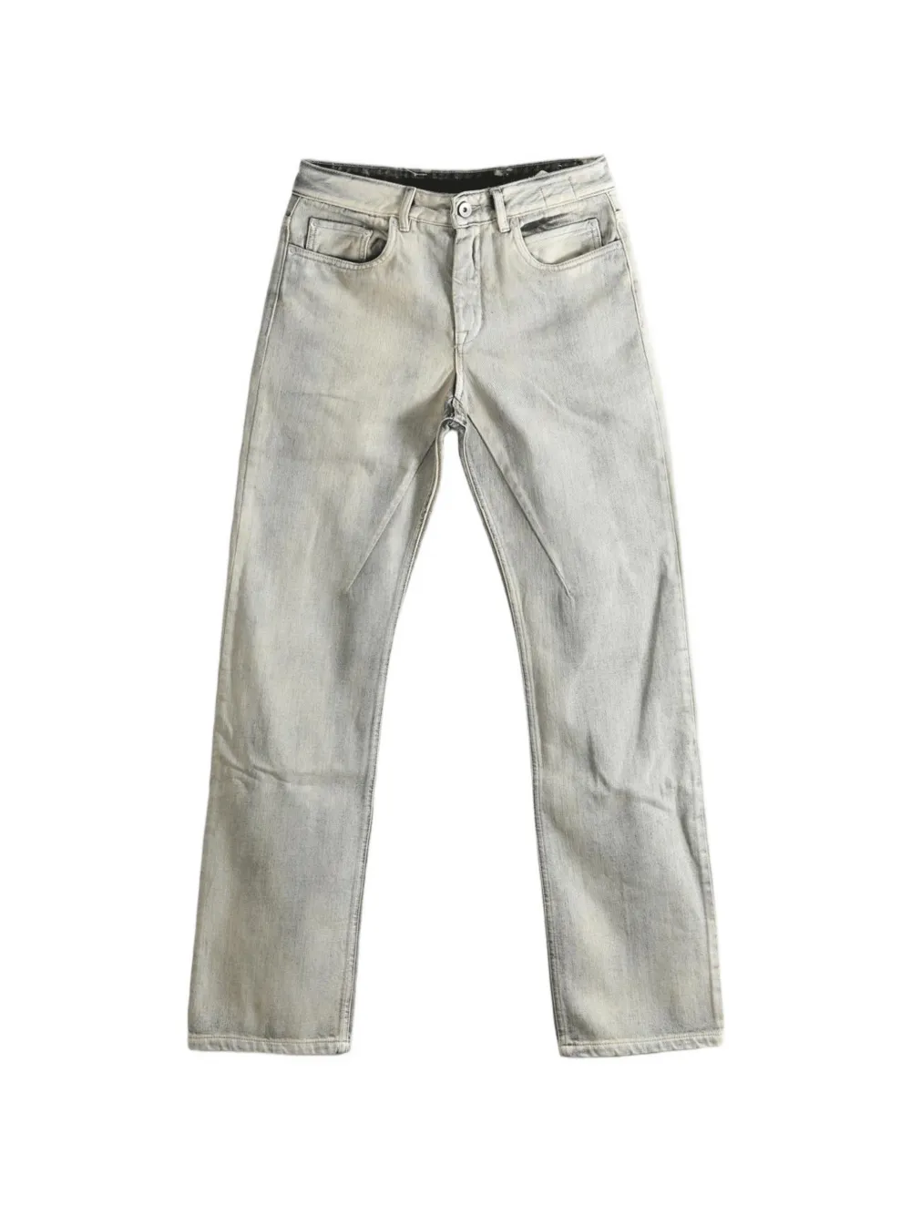 Rick Owens DRKSHDW faded straight-leg jeans - Grigio
