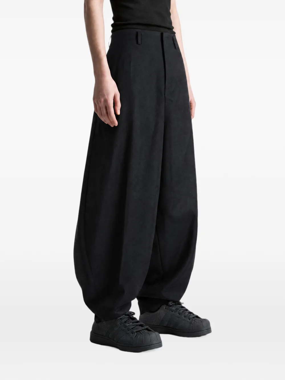 Comme des Garçons Homme Plus Wollen ballonbroek Zwart