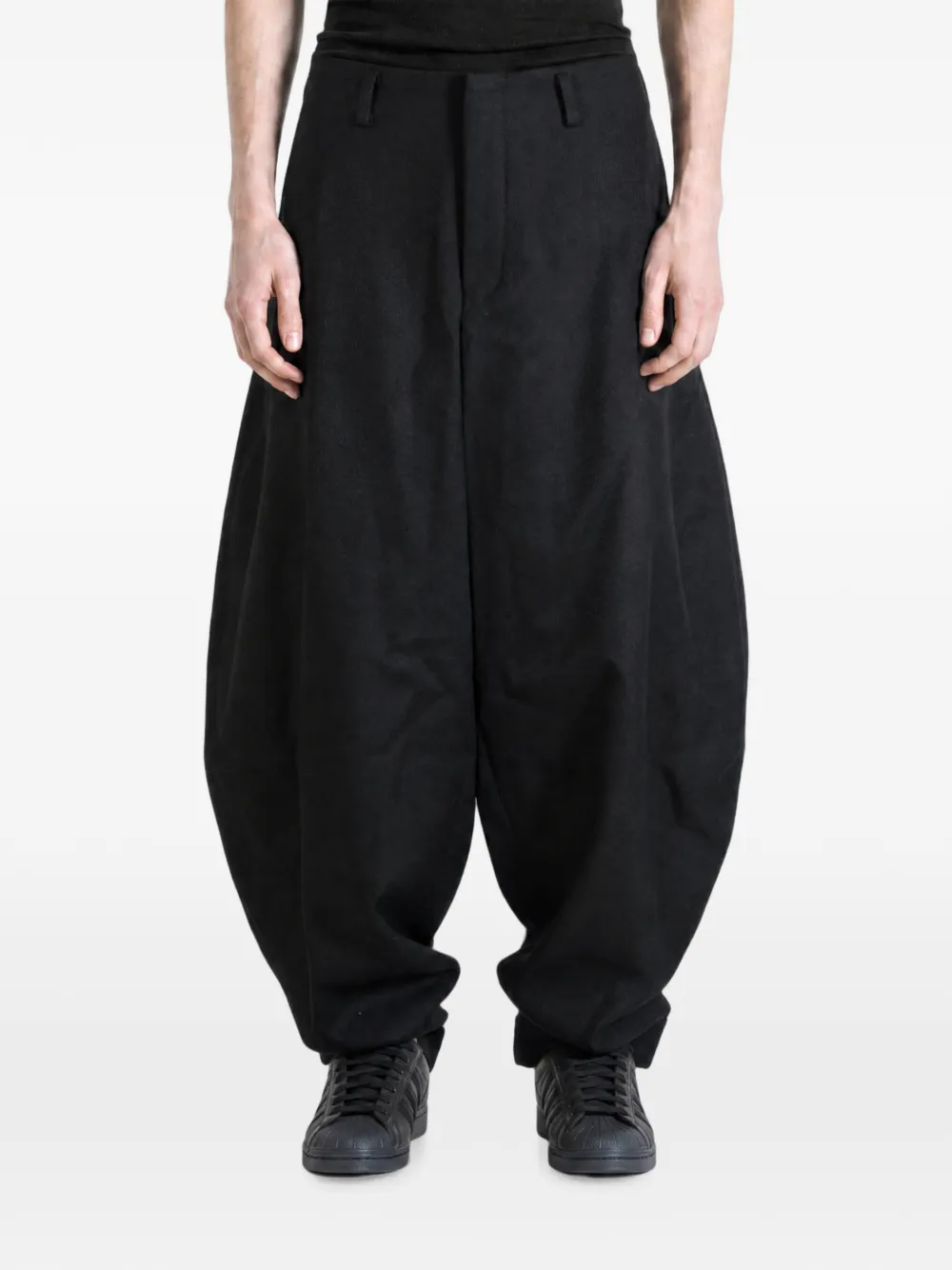 Comme des Garçons Homme Plus Wollen ballonbroek Zwart