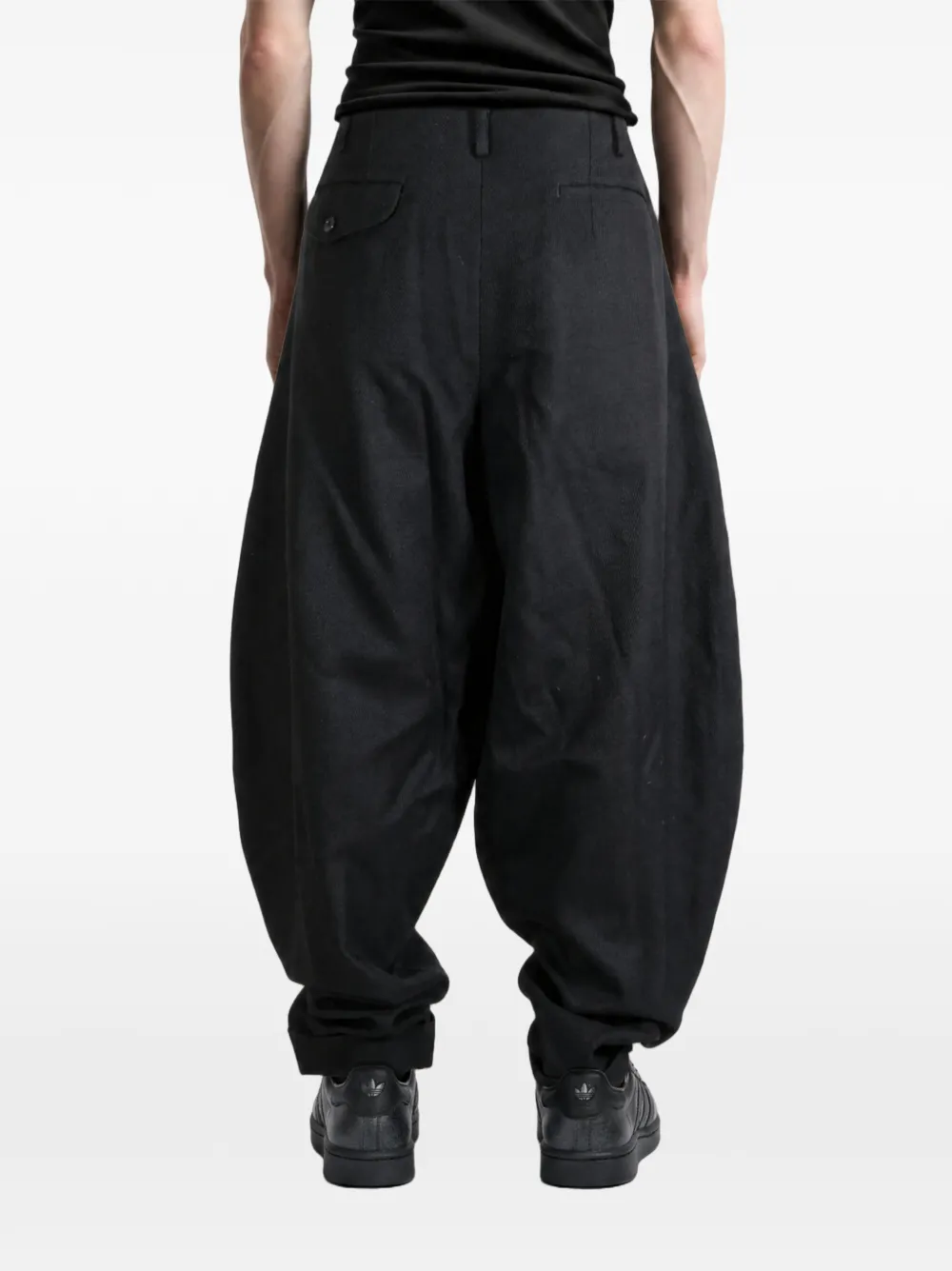 Comme des Garçons Homme Plus Wollen ballonbroek Zwart