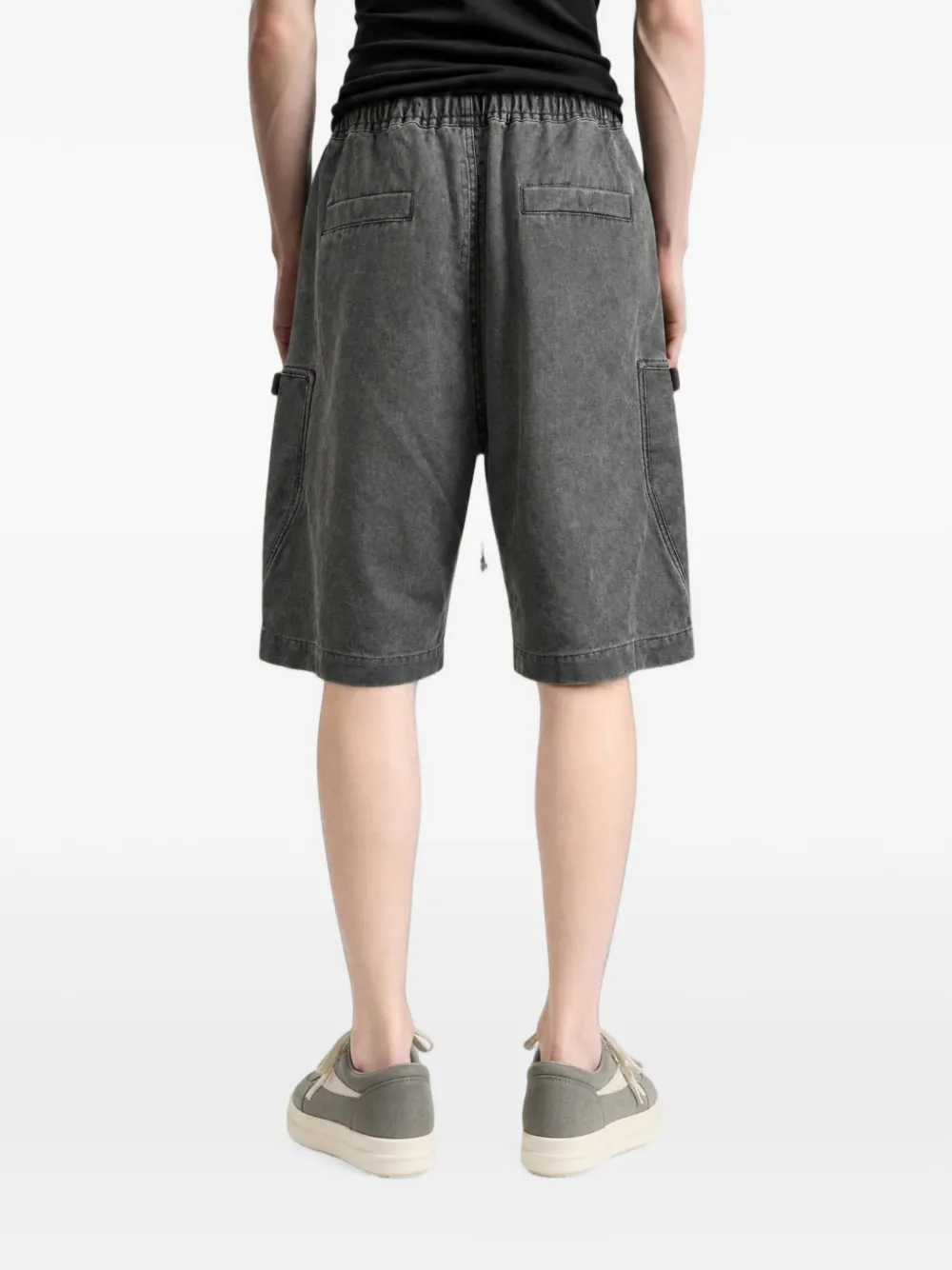 Rick Owens DRKSHDW Bauhaus drawstring-waist cargo shorts Grijs