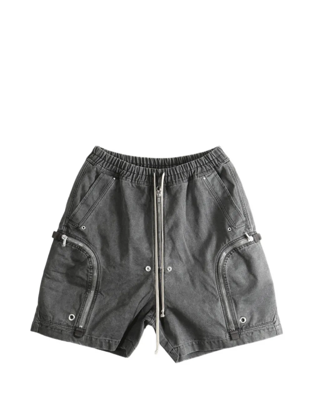 Rick Owens DRKSHDW Bauhaus drawstring-waist cargo shorts - Grigio