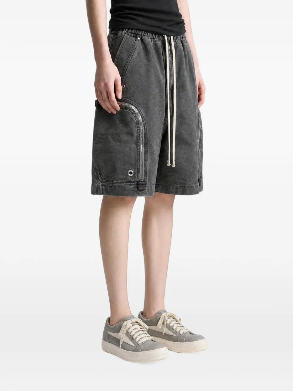 Rick Owens DRKSHDW Bauhaus drawstring-waist cargo shorts Grijs