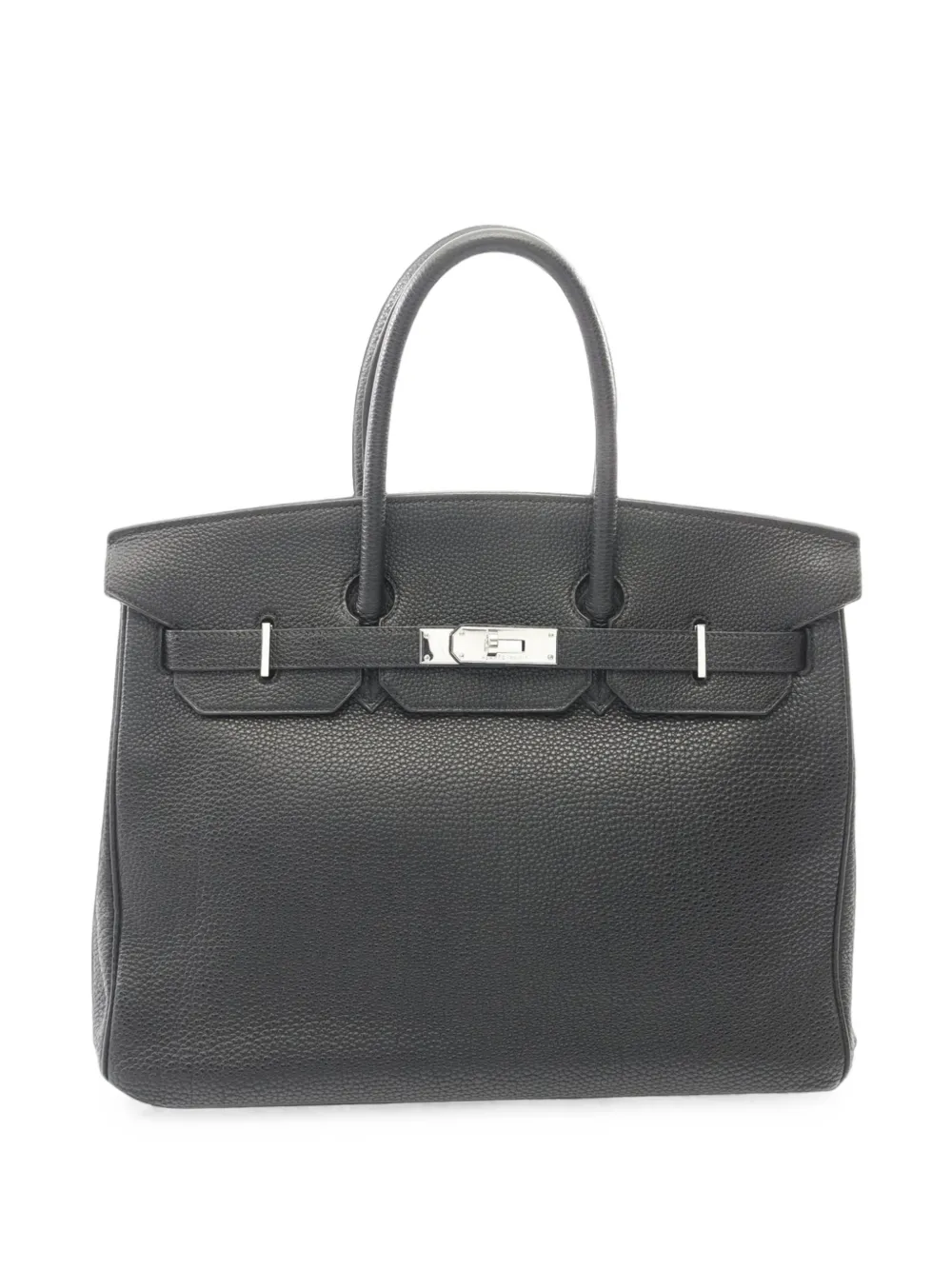 Hermès Pre-Owned Borsa a mano Birkin Retourne 35 in pelle Togo 2003 - Nero