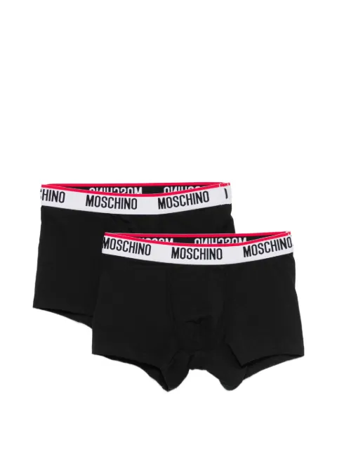 Moschino set de 2 bóxeres con logo en la cinturilla