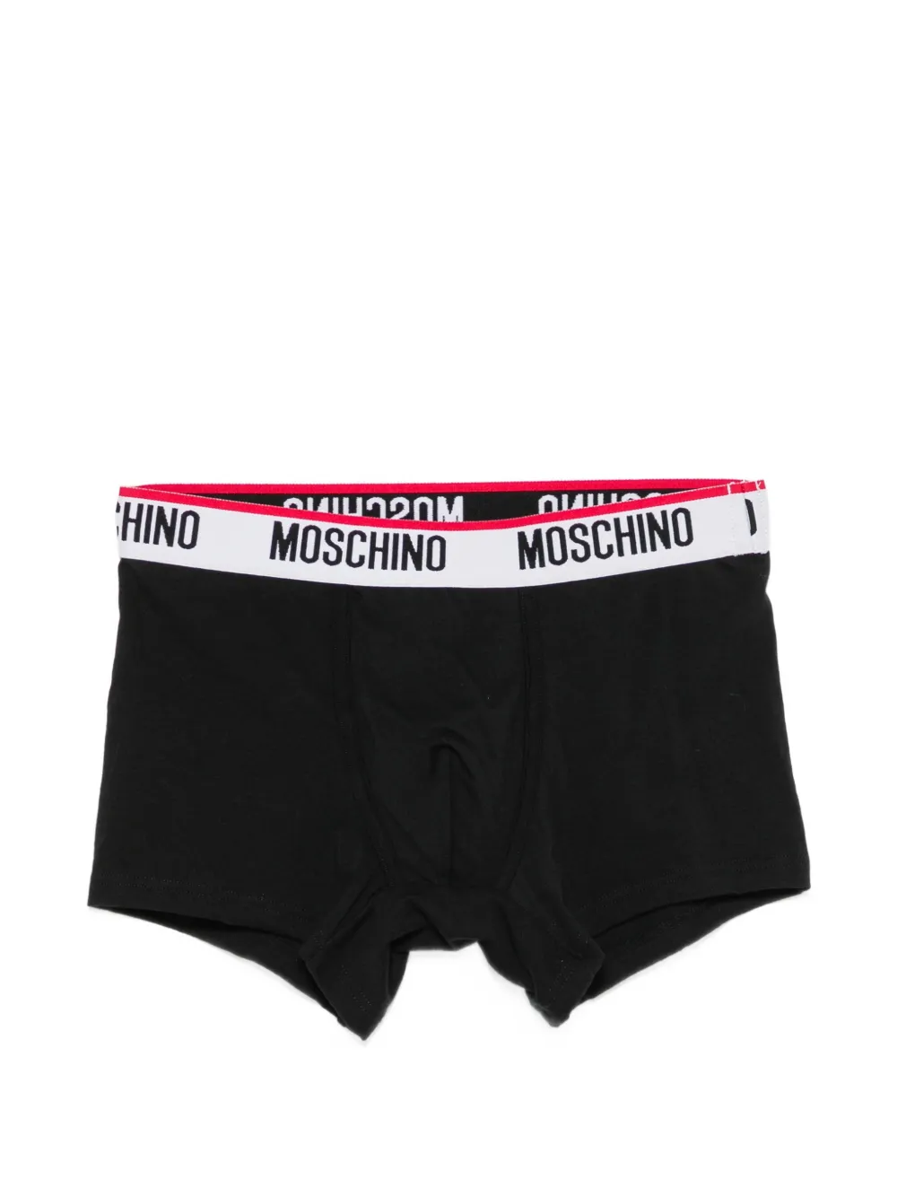 Moschino Twee boxershorts met logo tailleband Zwart
