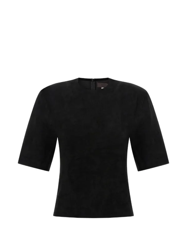 Stouls Luv Suede T-shirt in Black
