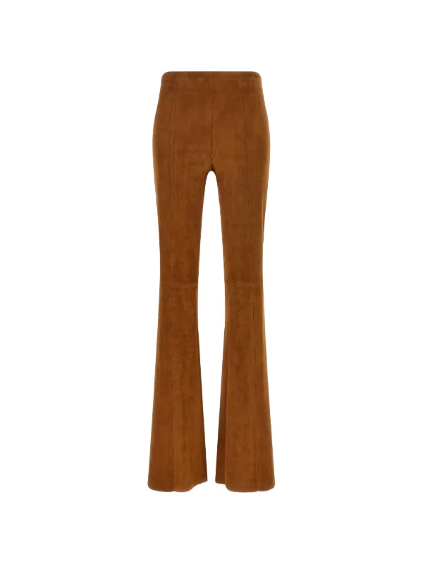 Stouls Gégé Flared-hem Trousers in Brown