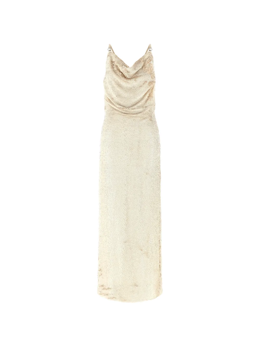 Coperni sequin-embellished draped dress - Toni neutri
