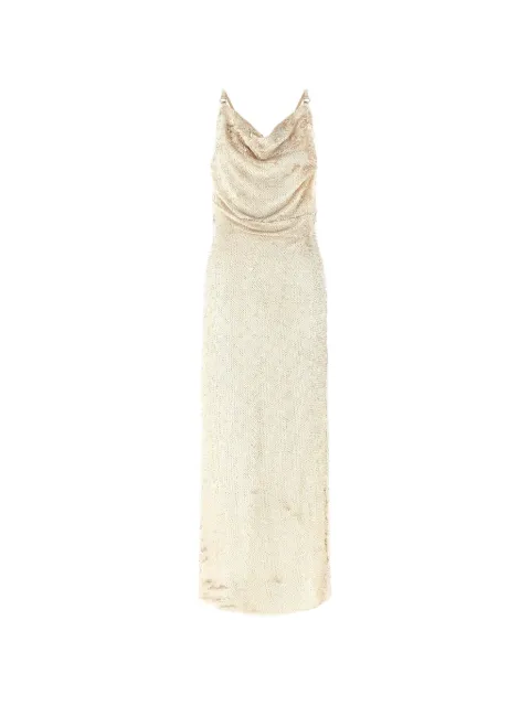 Coperni sequin-embellished draped dress
