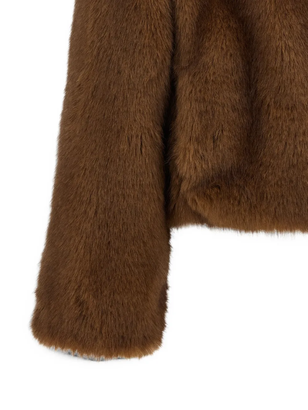 B&B COUTURE Farrah First jas van imitatiebont Bruin