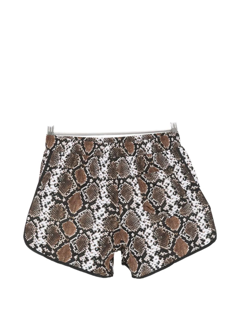 Moschino Smiley zwembroek met slangen-print Bruin