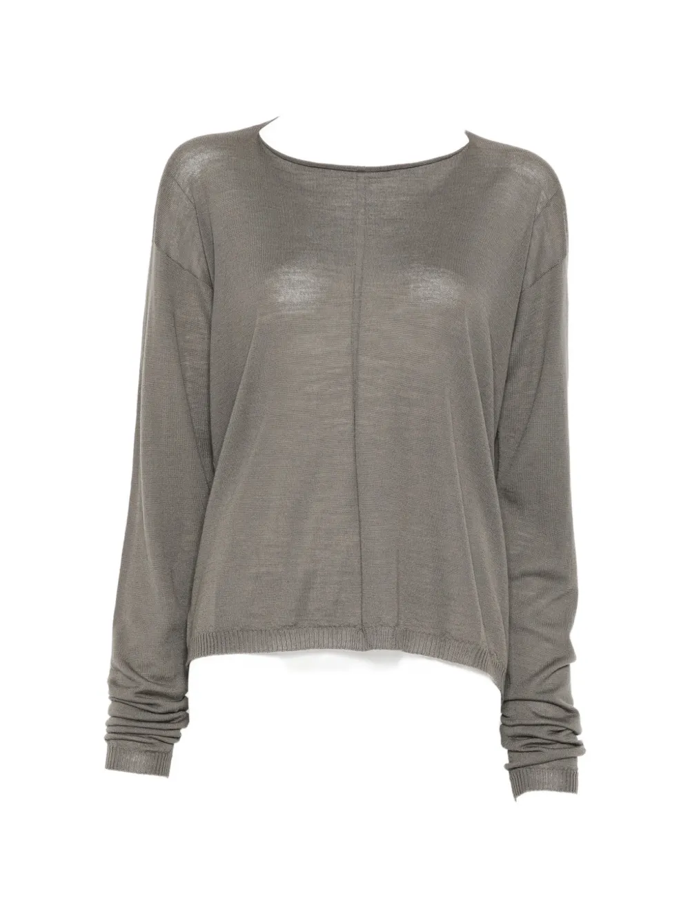 Rick Owens slashed T-shirt - Grigio