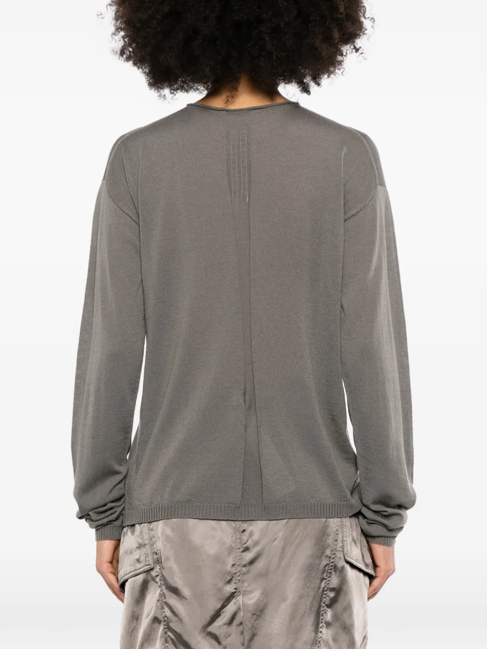 Rick Owens Slashed T-shirt Grijs