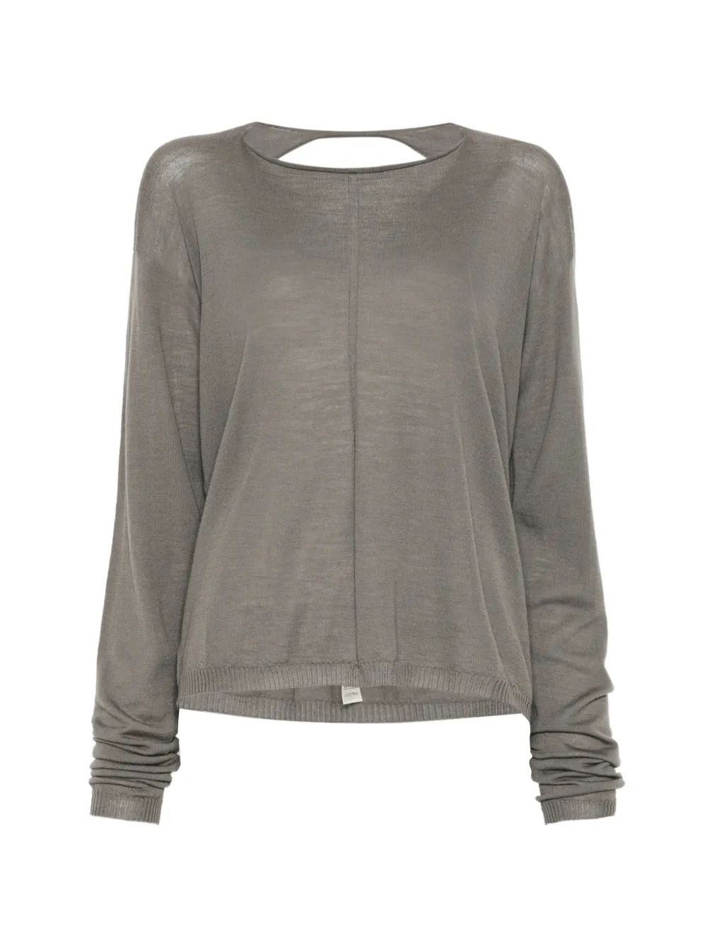 Rick Owens slashed T-shirt - Grigio