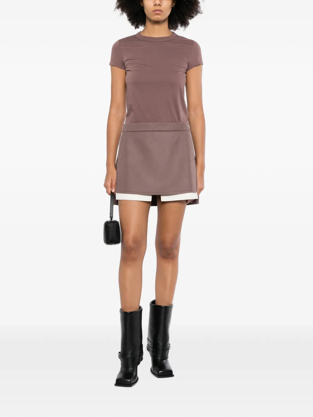 Rick Owens Fog mini-rok Paars