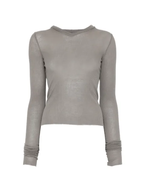 Rick Owens hooded crop T-shirt