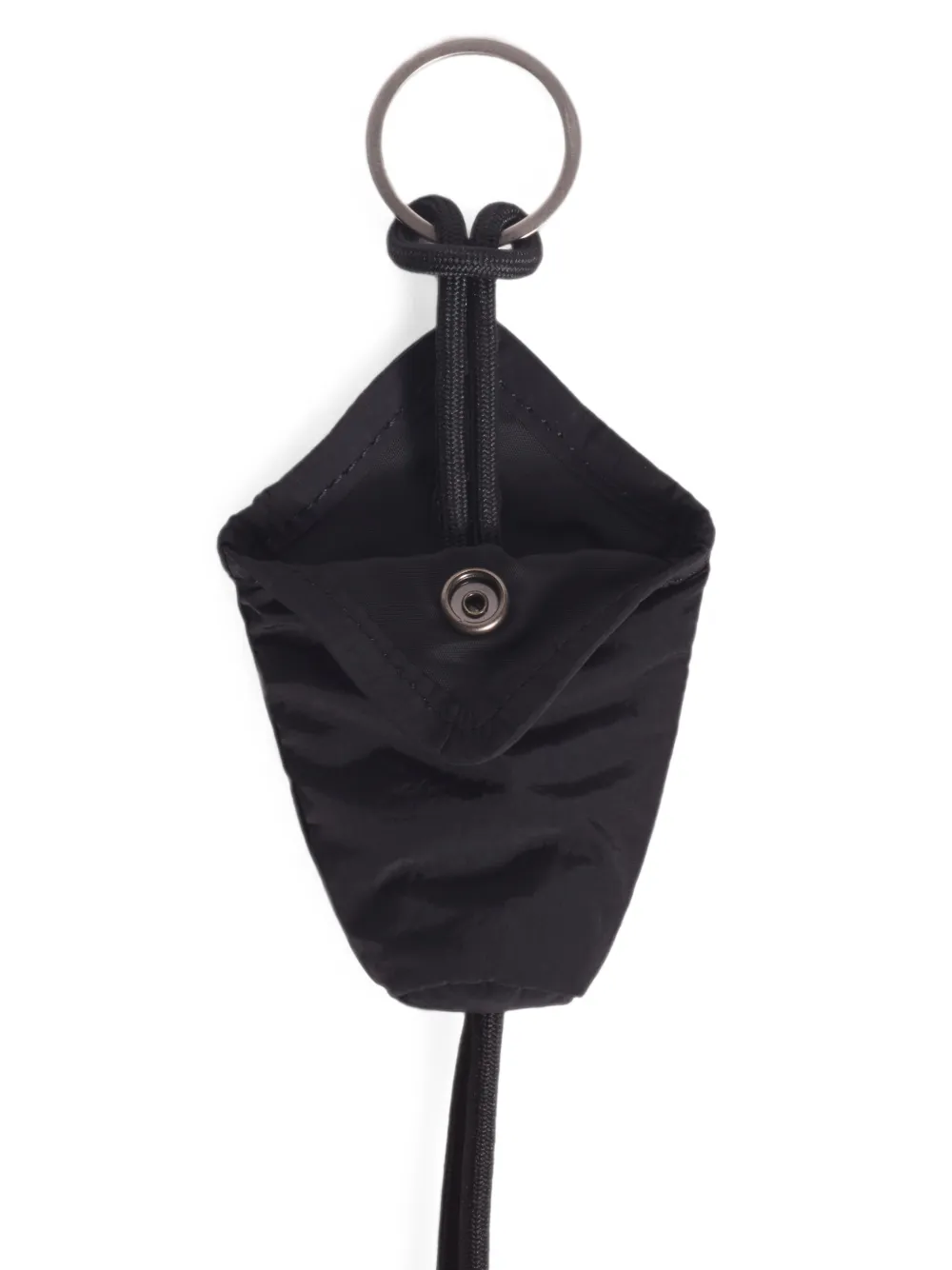 Maison Kitsuné logo-patch pouch bag Zwart