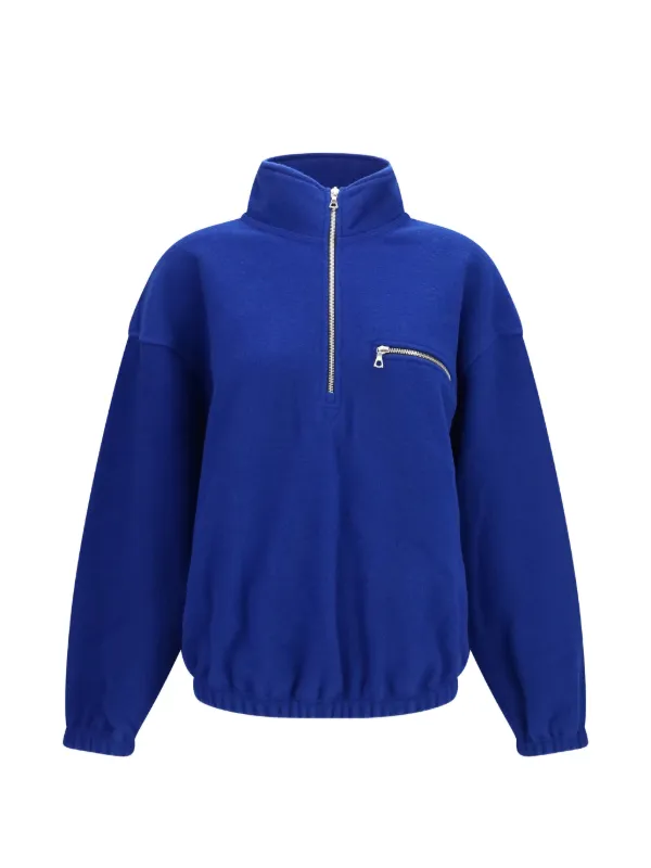 Rier Fleece Quarter-zip Sweater in Blue