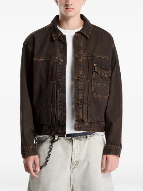 Vans faded-effect denim trucker jacket