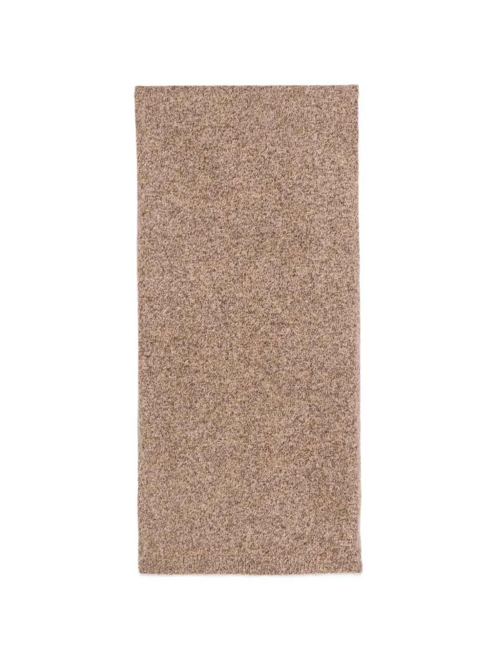 Soft Goat marled knitted scarf - Marrone