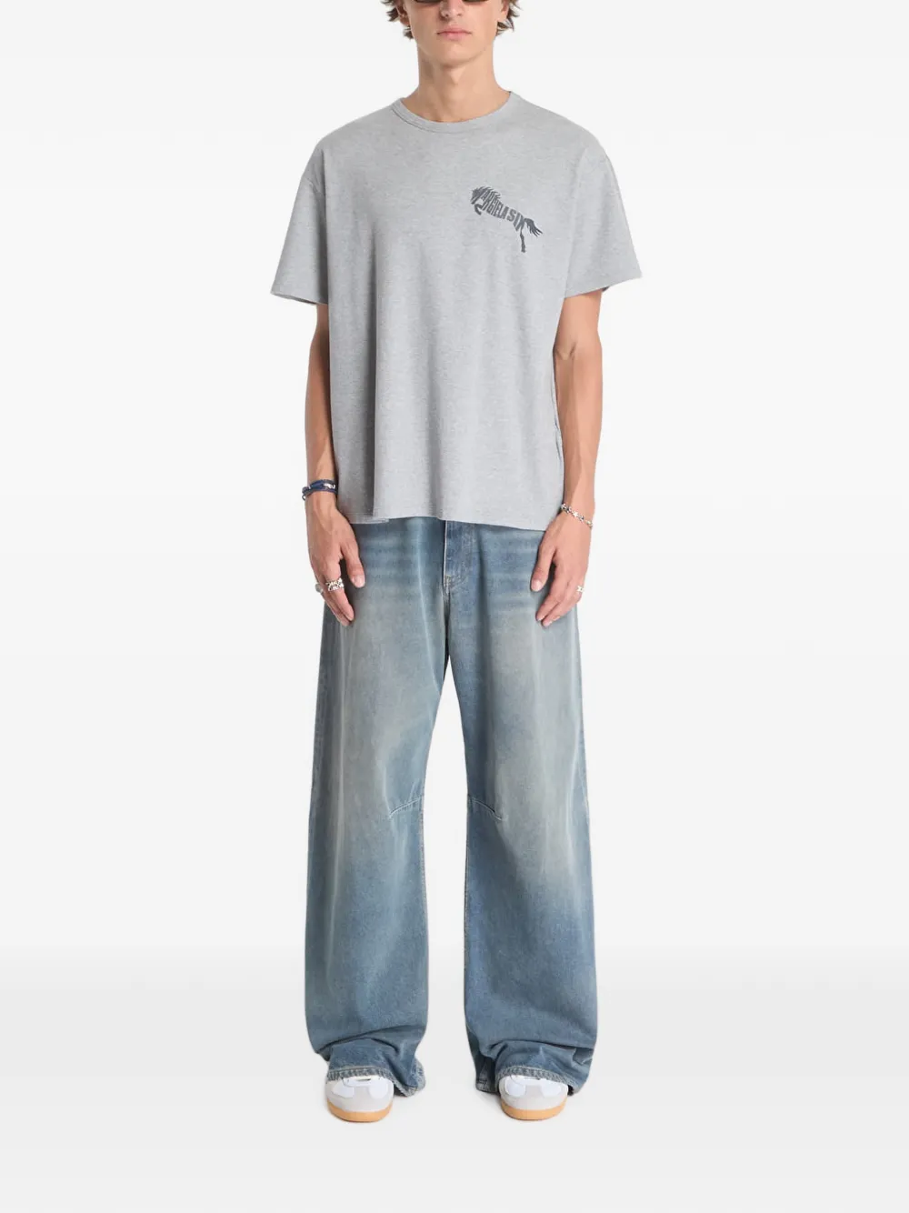 MM6 Maison Margiela T-shirt met grafische print Grijs