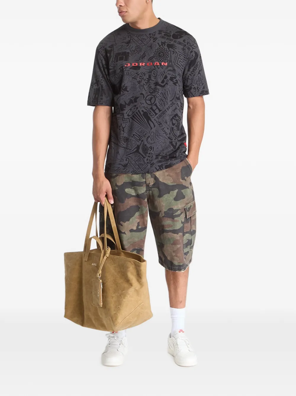Jordan Brooklyn graphic-print T-shirt - Nero