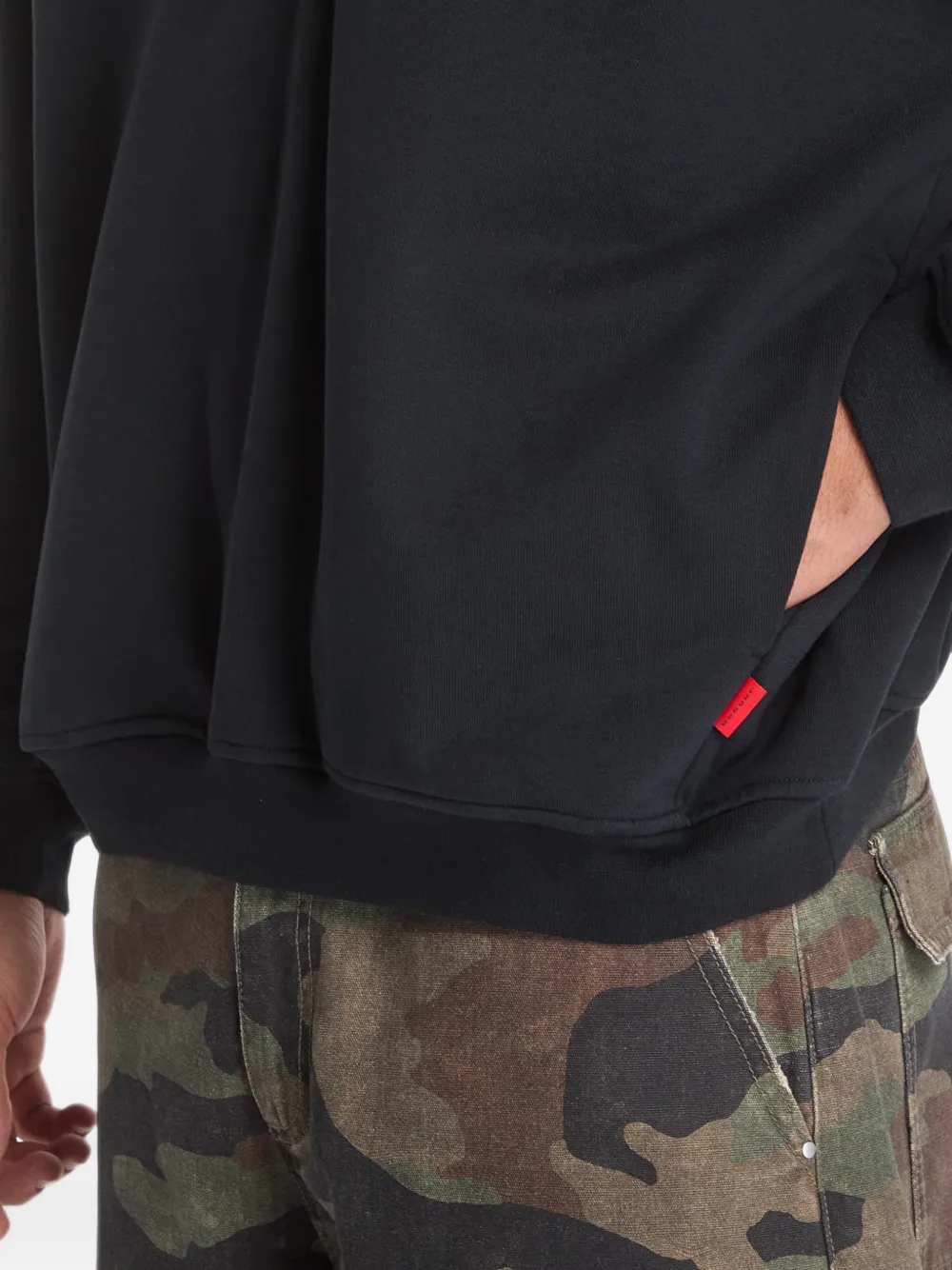 Jordan Flight fleece sweater met halve rits Zwart