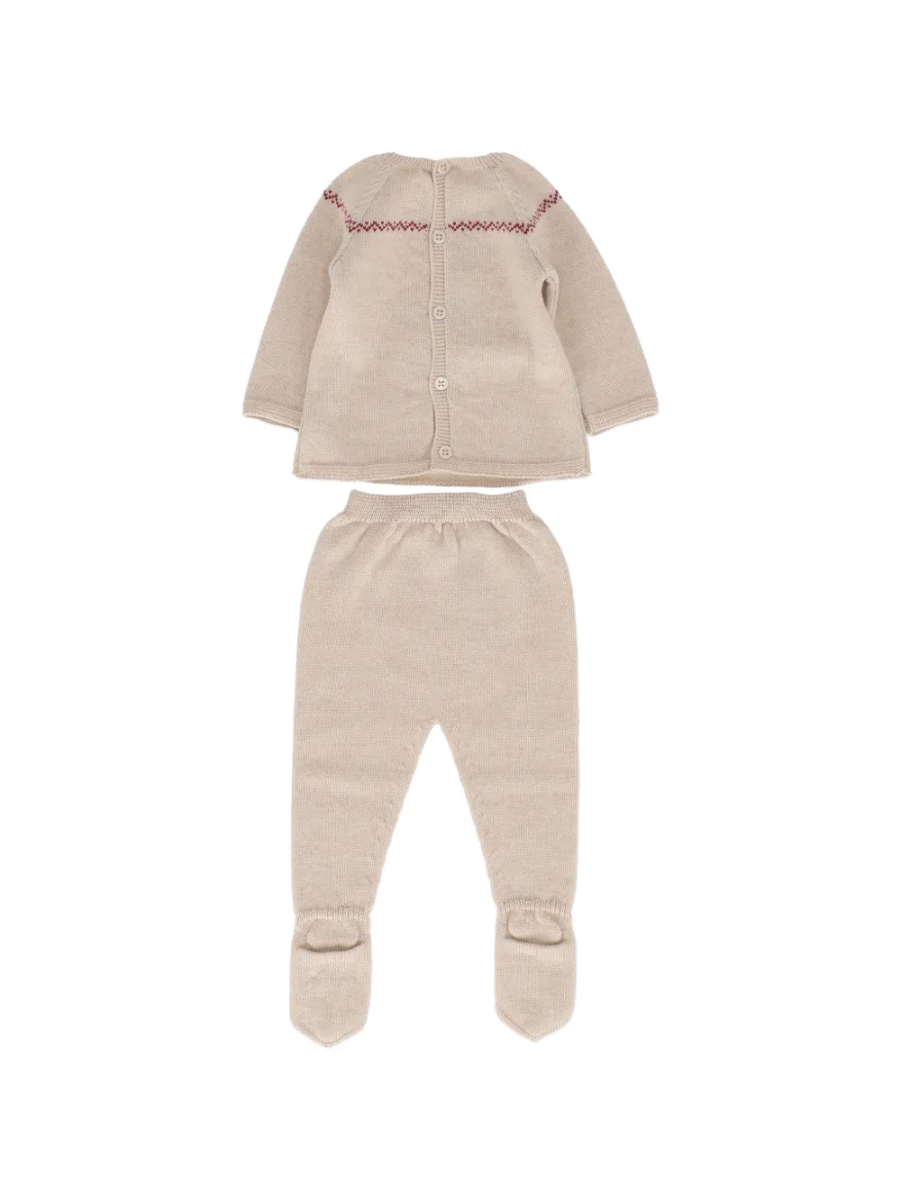 Paz Rodriguez Broek met knoopsluiting Beige