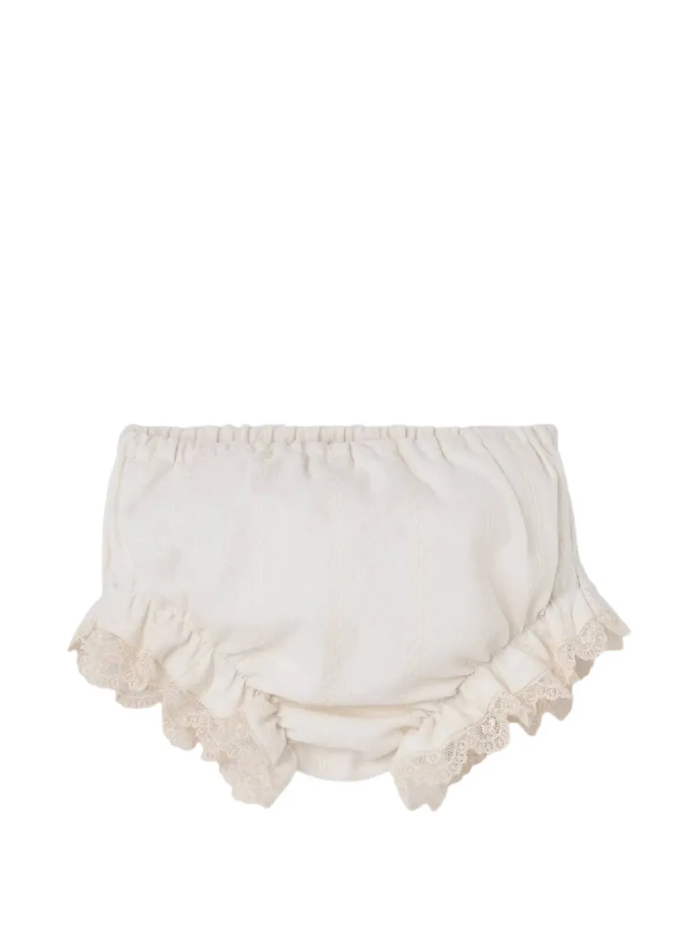 Paz Rodriguez Lua smocked dress and bloomers set Beige