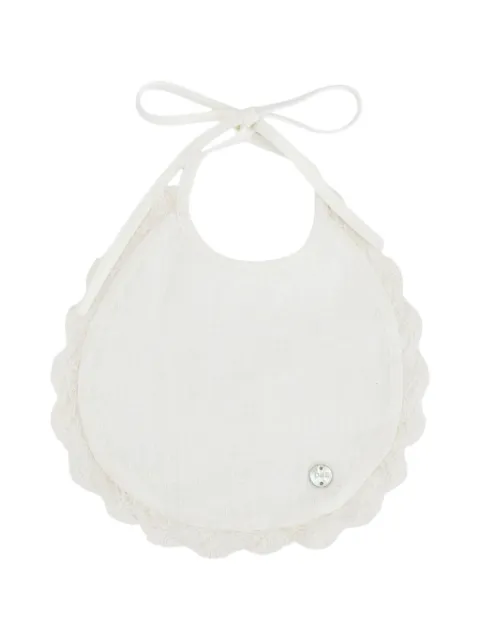 Paz Rodriguez Esencial lace-trim bib
