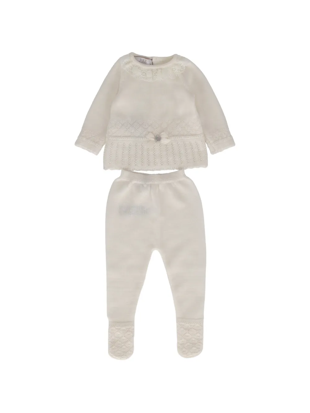 Paz Rodriguez lace-collar legging set - Toni neutri