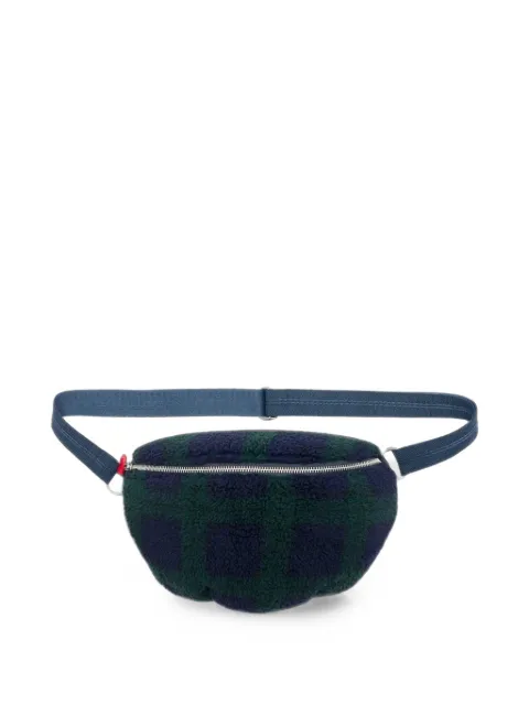 Bellerose Kids Jeccy check-pattern fleece belt bag