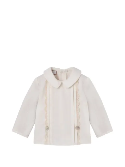 Paz Rodriguez Lua lace-trim blouse and trousers set