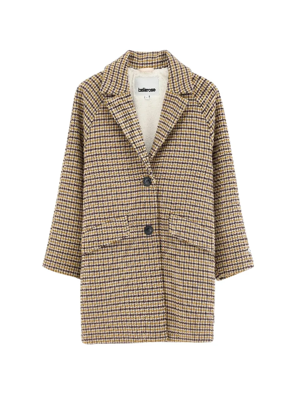 Bellerose Kids Santan checked coat - Toni neutri