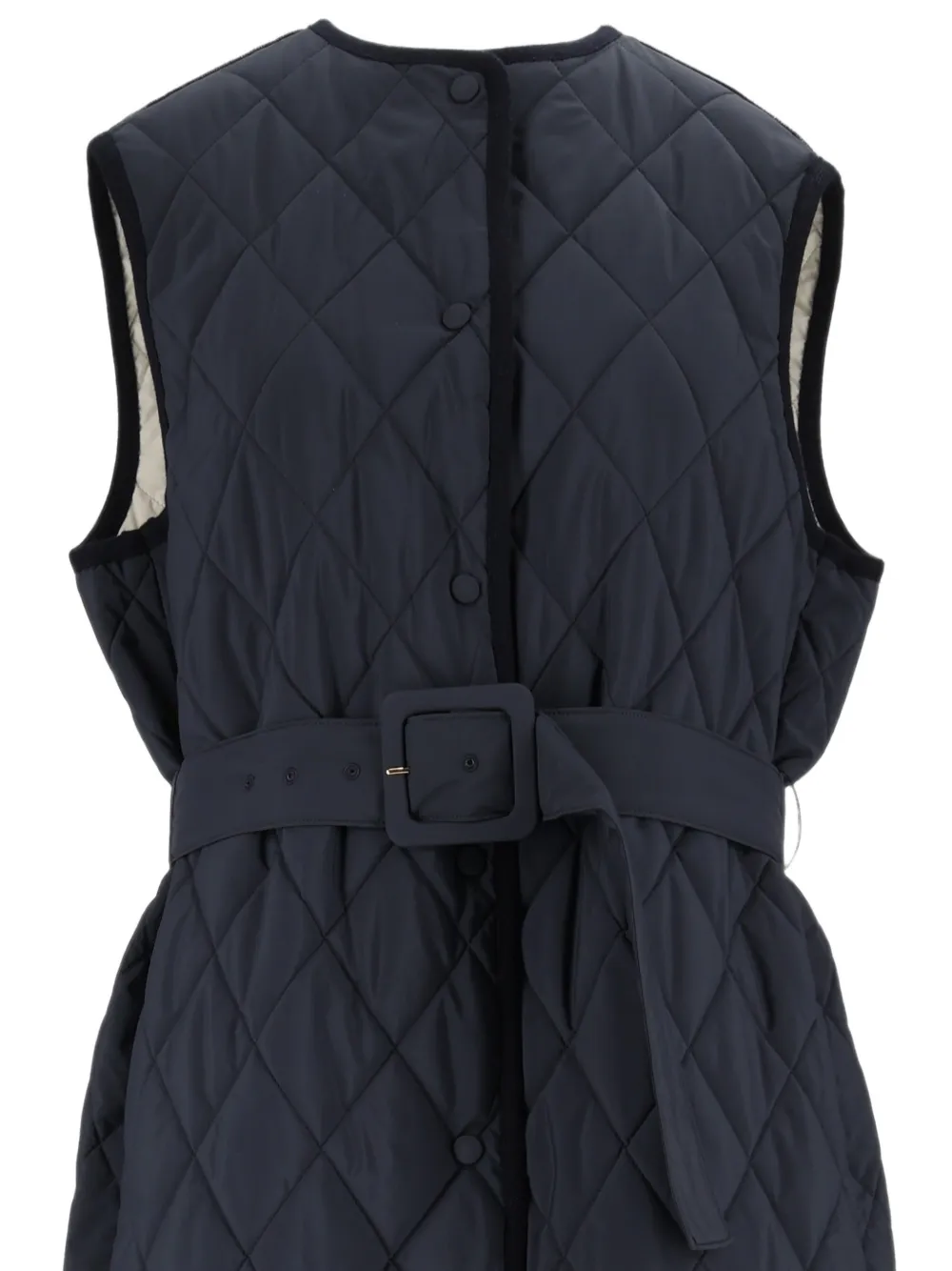 Fabiana Filippi Bodywarmer met ceintuur Blauw