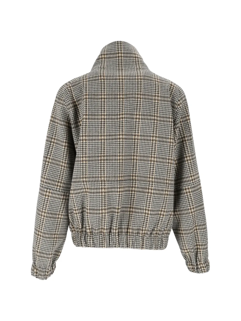 Fabiana Filippi check-pattern bomber jacket Grijs