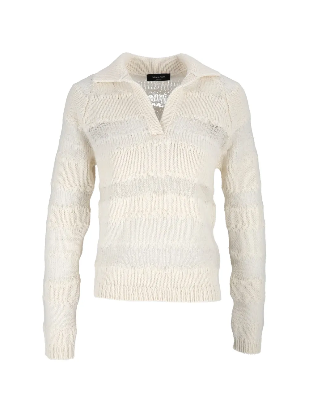 Fabiana Filippi sequin-embellished striped sweater - Toni neutri