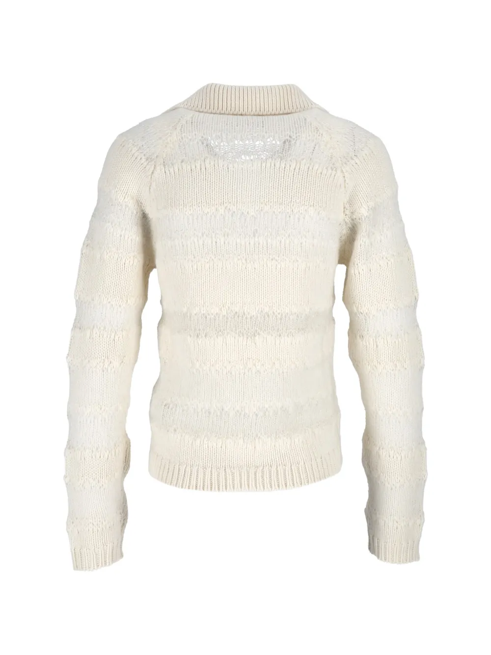 Fabiana Filippi sequin-embellished striped sweater Beige