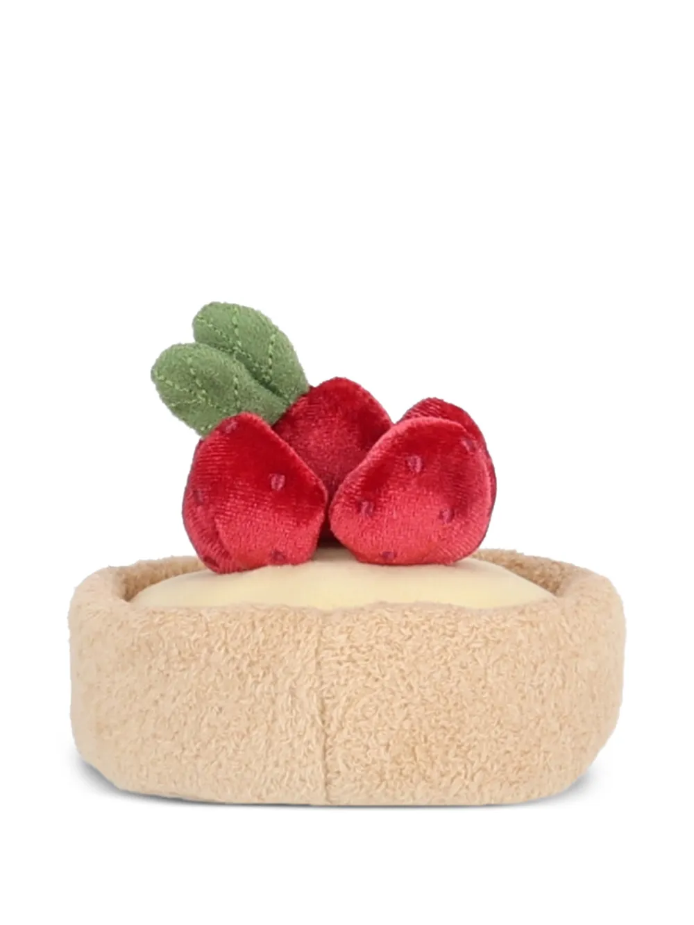 Jellycat Amuseables Fleurette aardbeientaart-knuffel Beige