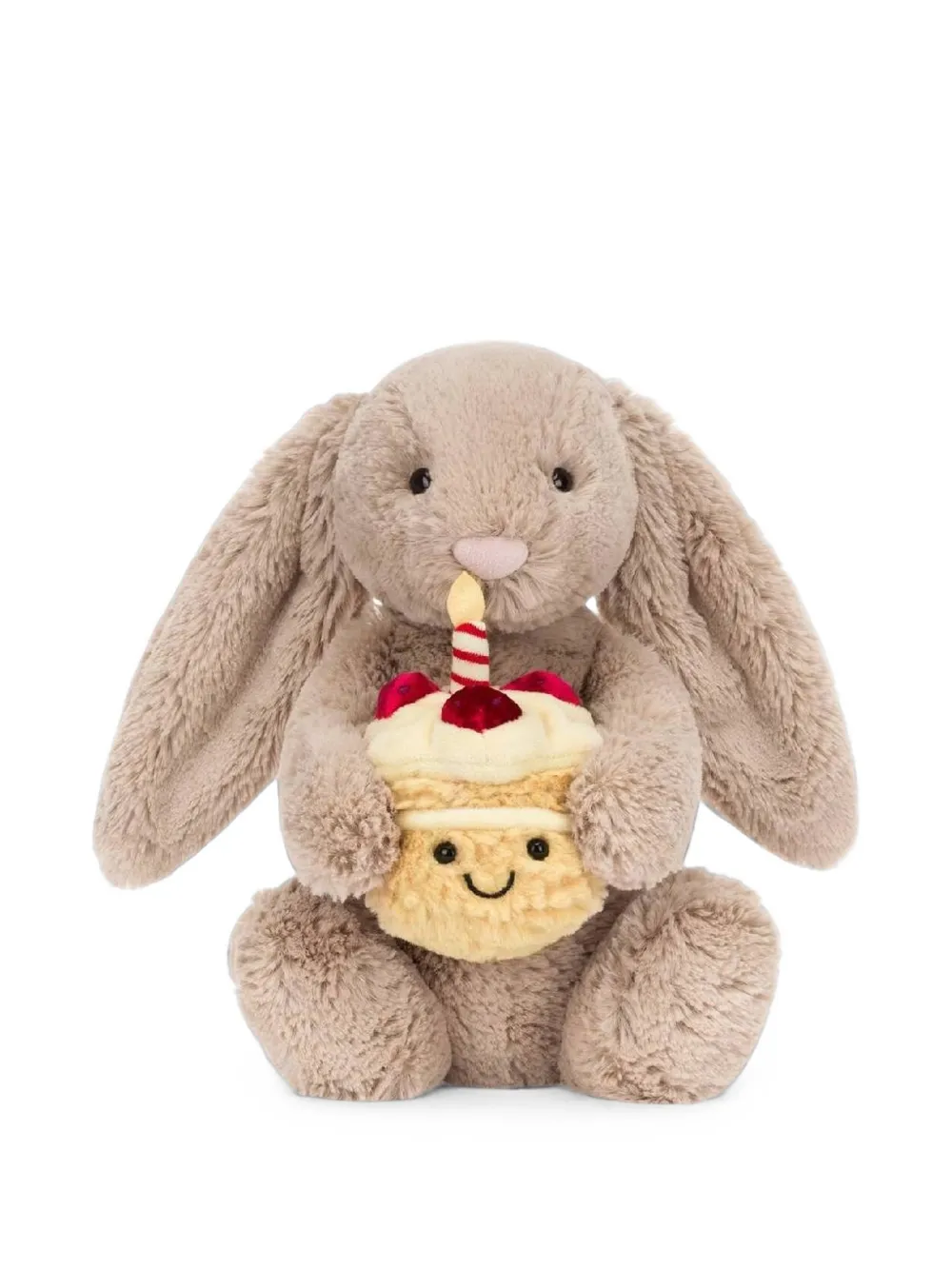 Jellycat Bashful Bunny Birthday Figurine In Brown