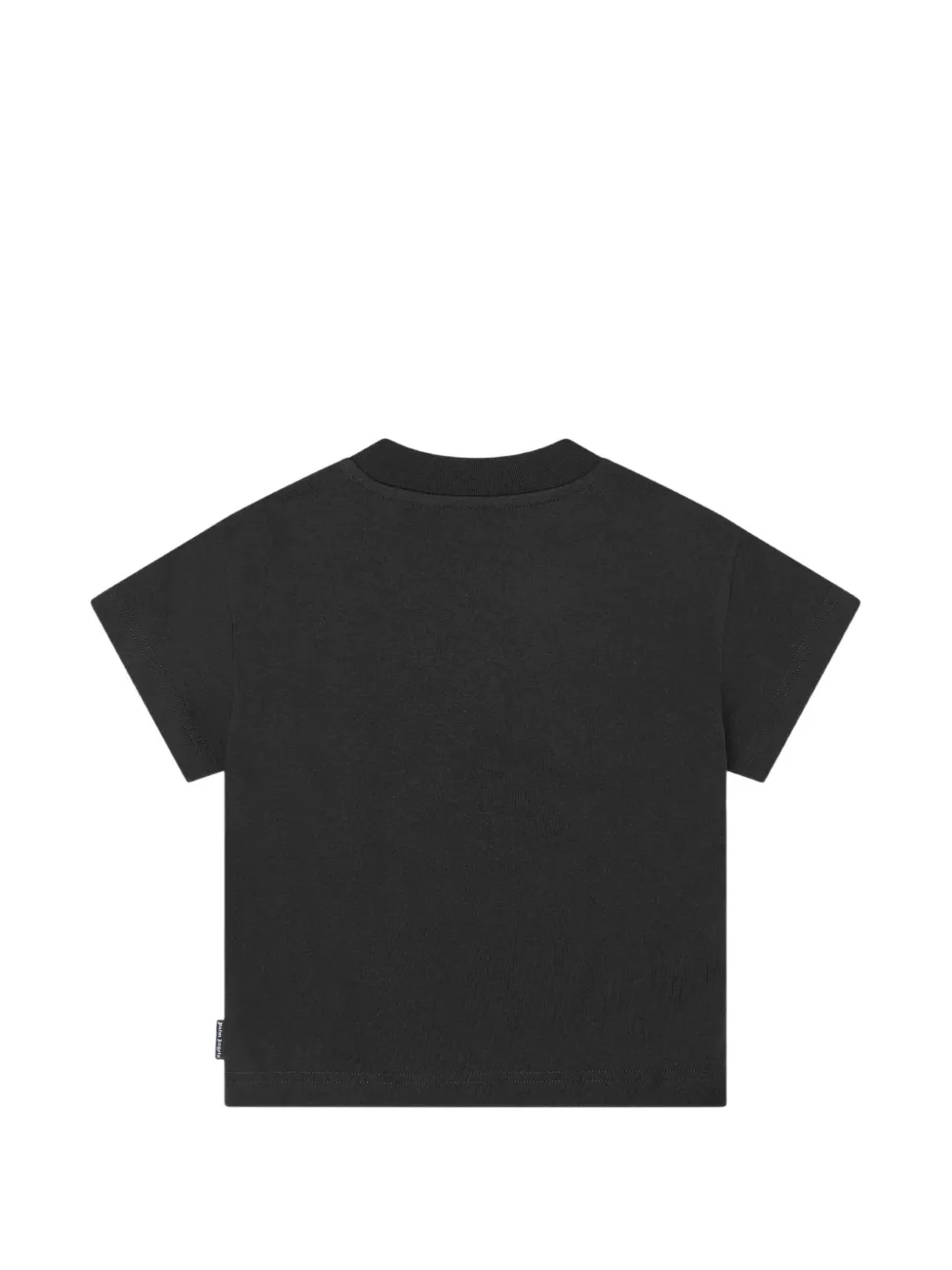 Palm Angels Kids Katoenen T-shirt met logoprint Zwart